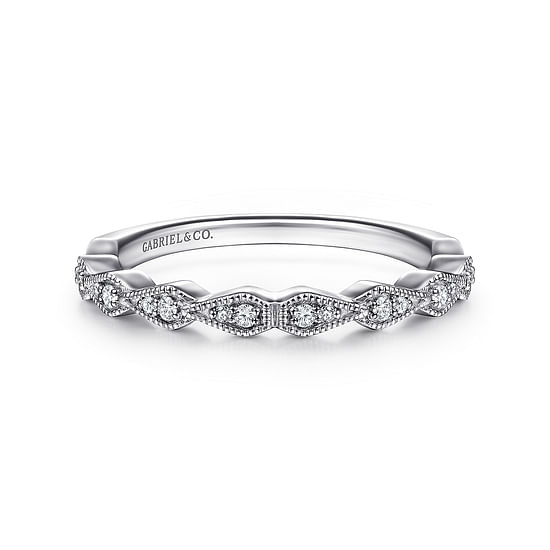 Gabriel - 14K White Gold Matching Wedding Band