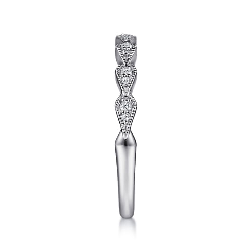 14K White Gold Matching Wedding Band
