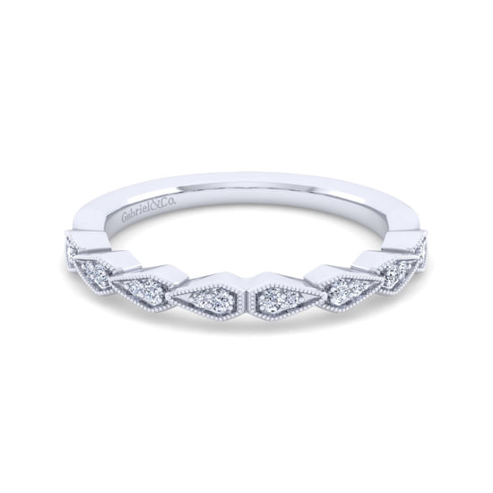 Gabriel - 14K White Gold Matching Wedding Band