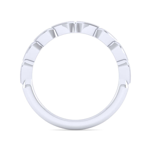 14K White Gold Matching Wedding Band