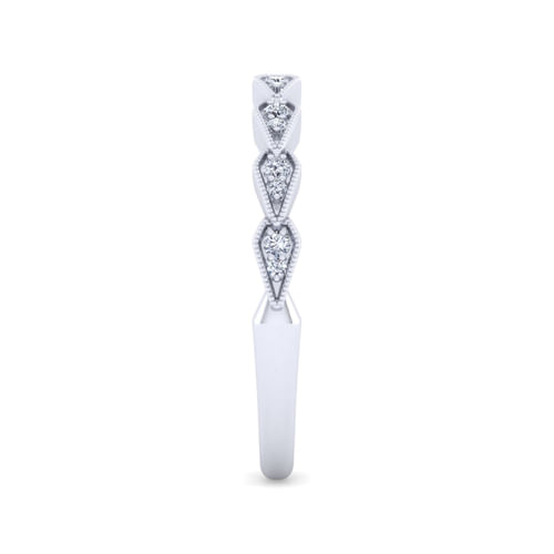 14K White Gold Matching Wedding Band