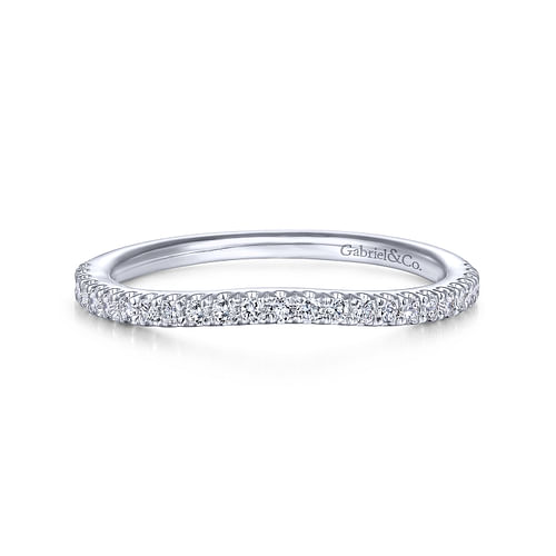 14K White Gold Matching Wedding Band