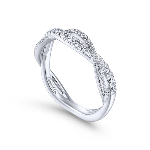 14K White Gold Matching Wedding Band