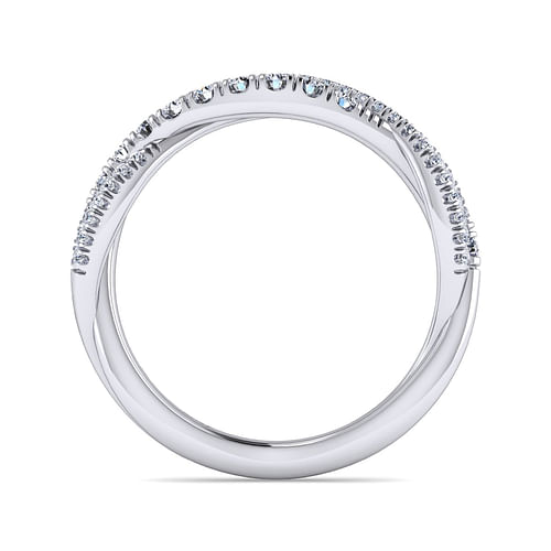 14K White Gold Matching Wedding Band