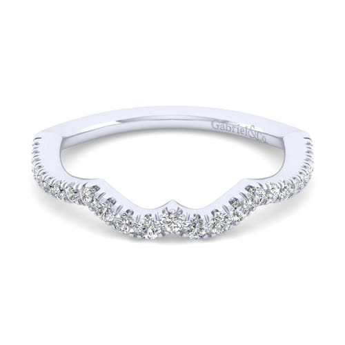 14K White Gold Matching Wedding Band