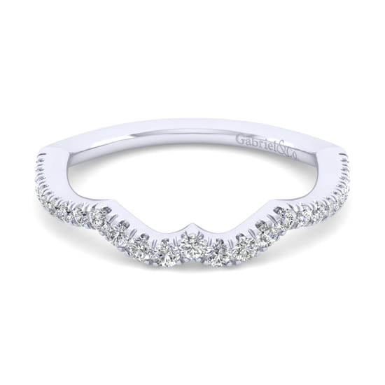 Gabriel - 14K White Gold Matching Wedding Band Gabriel - 14K White Gold Matching Wedding Band