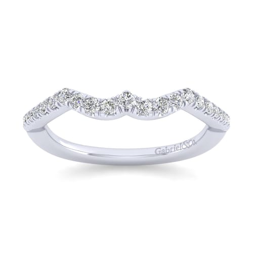 14K White Gold Matching Wedding Band