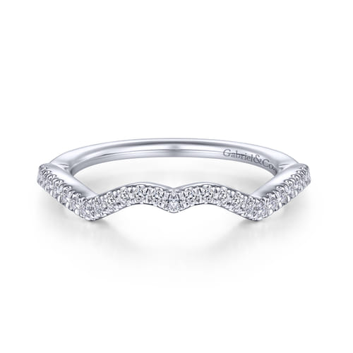 14K White Gold Matching Wedding Band