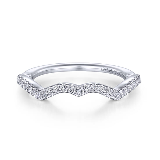 Gabriel - 14K White Gold Matching Wedding Band Gabriel - 14K White Gold Matching Wedding Band