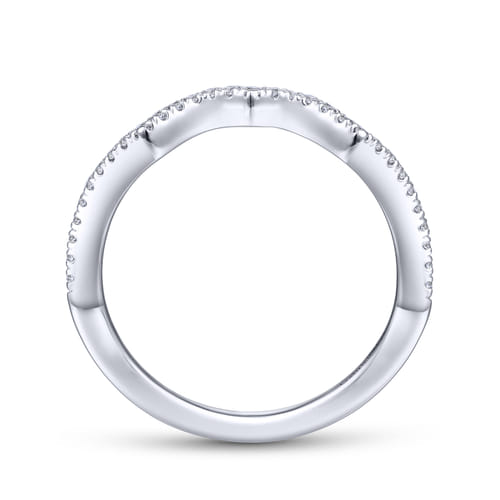 14K White Gold Matching Wedding Band