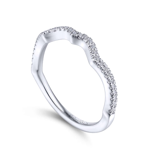14K White Gold Matching Wedding Band