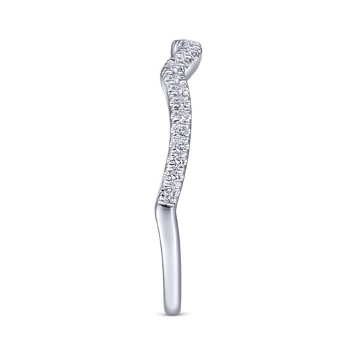 14K White Gold Matching Wedding Band