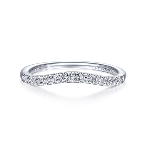 14K White Gold Matching Wedding Band