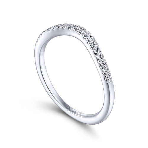 14K White Gold Matching Wedding Band