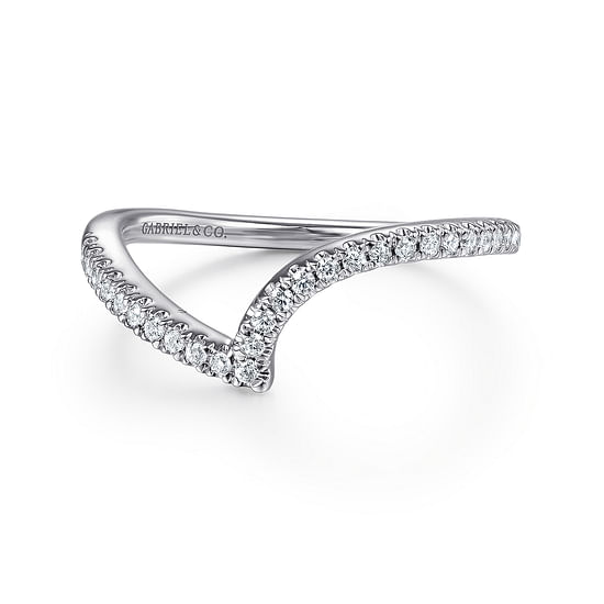 Gabriel - 14K White Gold Matching Wedding Band