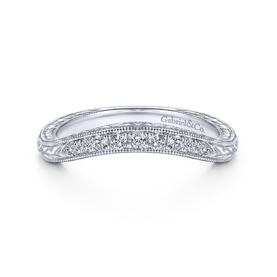 Gabriel - 14K White Gold Matching Wedding Band