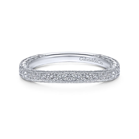 Gabriel - 14K White Gold Matching Wedding Band