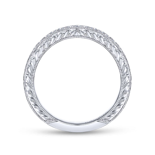 14K White Gold Matching Wedding Band