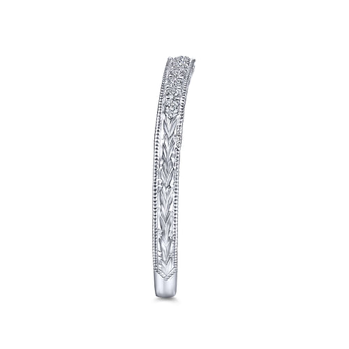 14K White Gold Matching Wedding Band