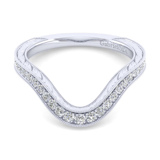 Gabriel - 14K White Gold Matching Wedding Band