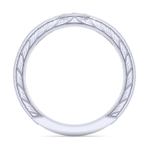 14K White Gold Matching Wedding Band