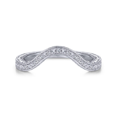 14K White Gold Matching Wedding Band