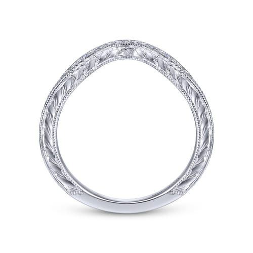 14K White Gold Matching Wedding Band