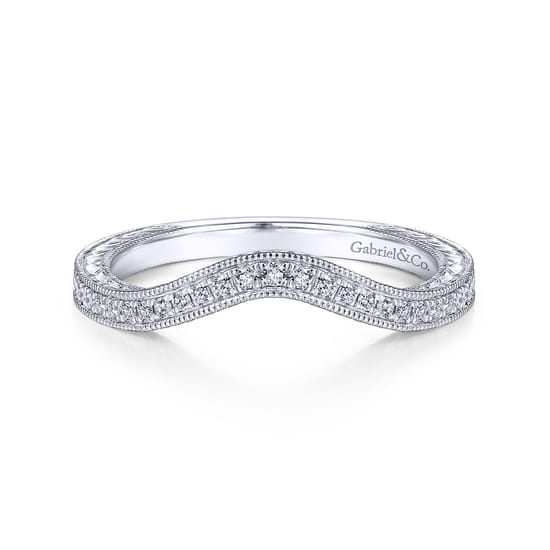 Gabriel - 14K White Gold Matching Wedding Band