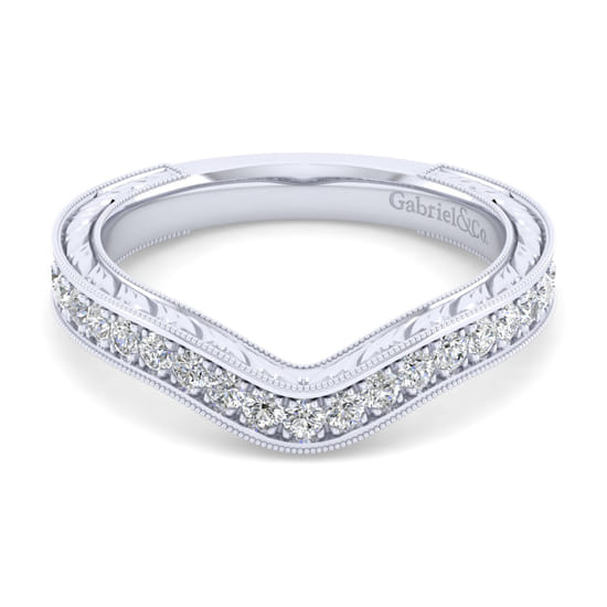 Gabriel - 14K White Gold Matching Wedding Band