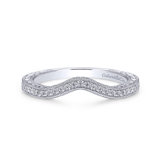 Gabriel - 14K White Gold Matching Wedding Band