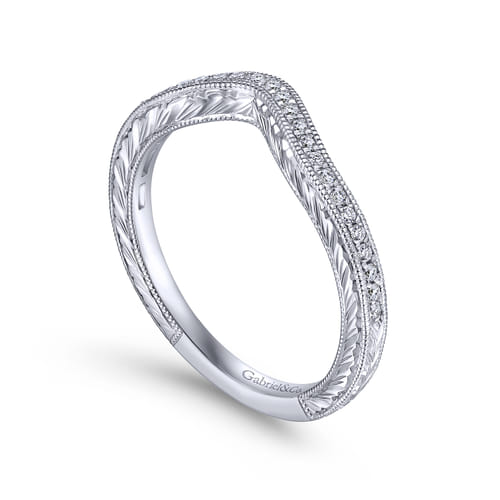 14K White Gold Matching Wedding Band 14K White Gold Matching Wedding Band