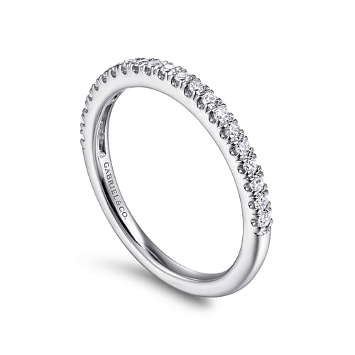 14K White Gold Matching Wedding Band