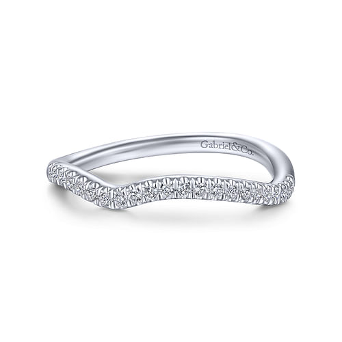 14K White Gold Matching Wedding Band