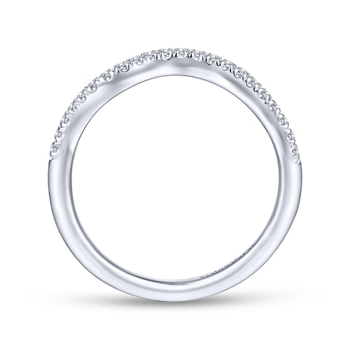 14K White Gold Matching Wedding Band