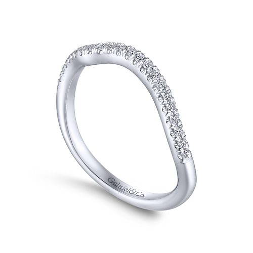 14K White Gold Matching Wedding Band