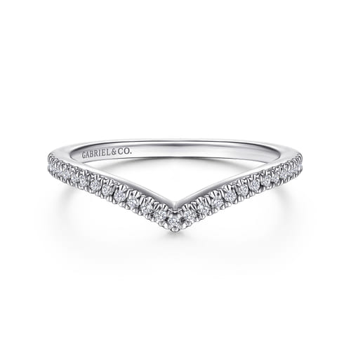 14K White Gold Matching Wedding Band