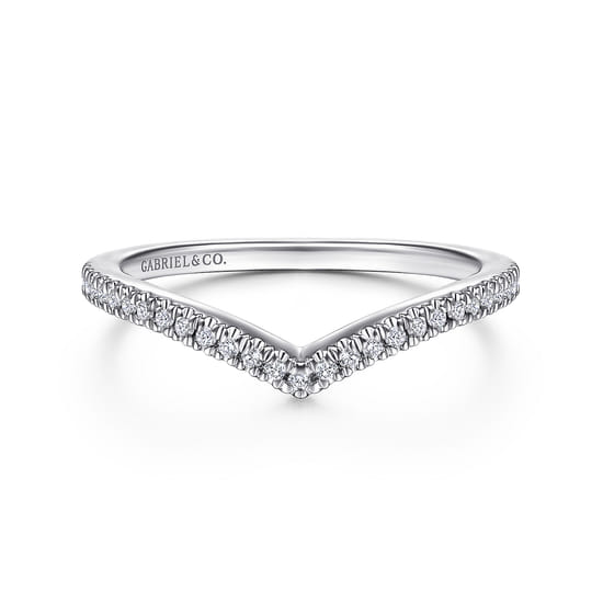 Gabriel - 14K White Gold Matching Wedding Band Gabriel - 14K White Gold Matching Wedding Band