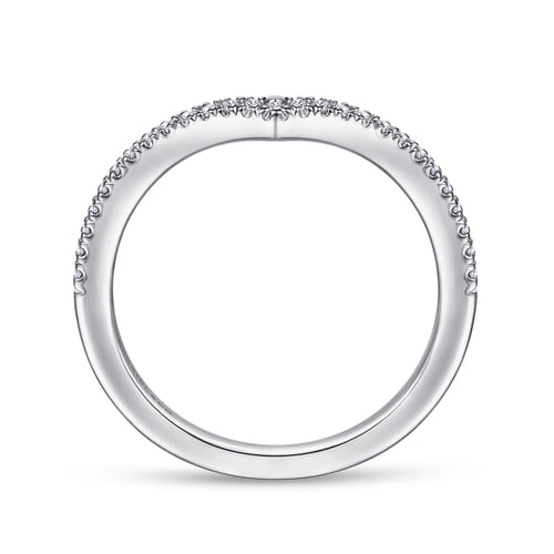 14K White Gold Matching Wedding Band