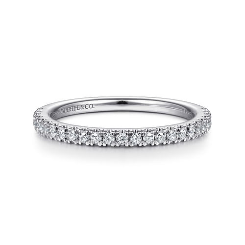 14K White Gold Matching Wedding Band