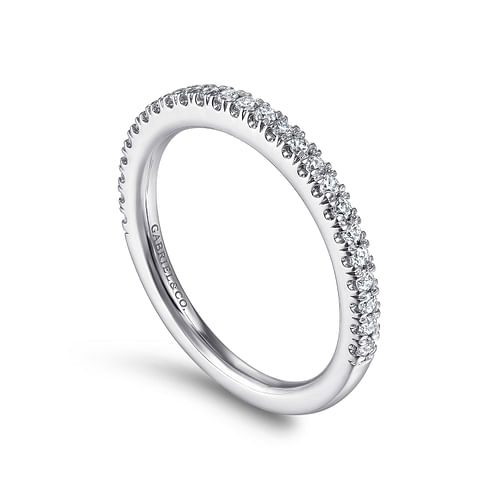 14K White Gold Matching Wedding Band