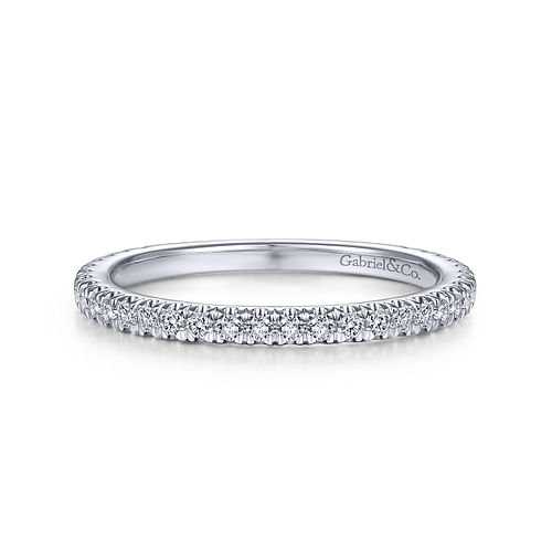 14K White Gold Matching Wedding Band