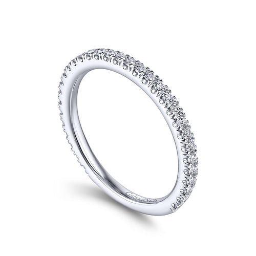 14K White Gold Matching Wedding Band