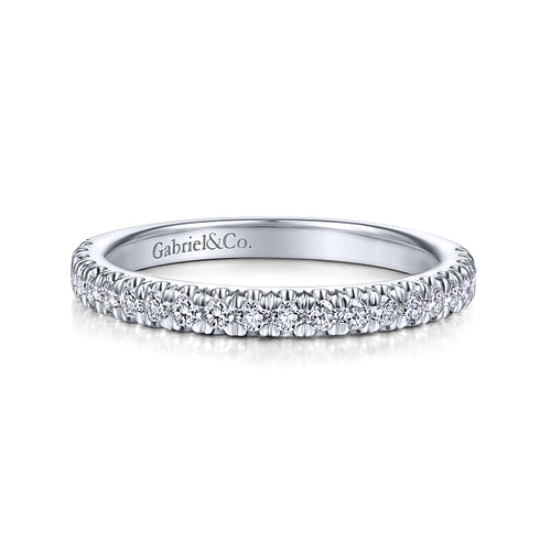 14K White Gold Matching Wedding Band