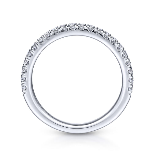 14K White Gold Matching Wedding Band