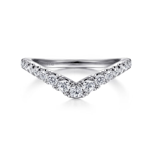 14K White Gold Matching Wedding Band