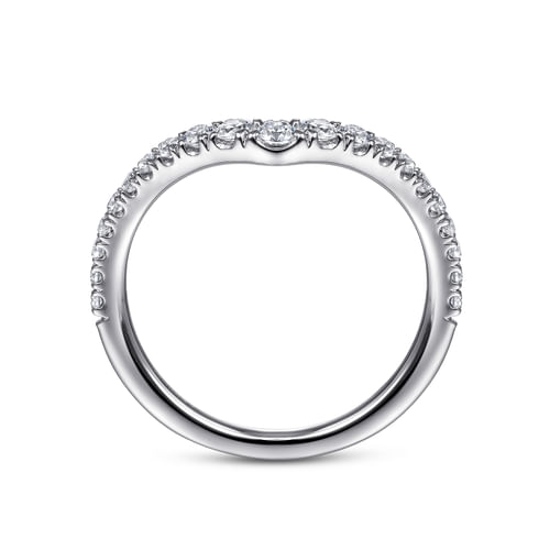14K White Gold Matching Wedding Band