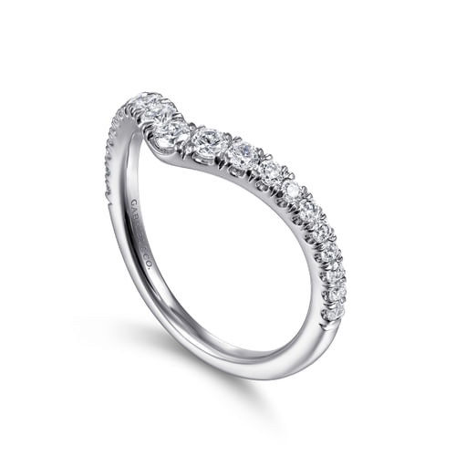 14K White Gold Matching Wedding Band