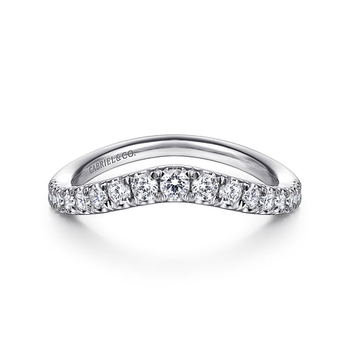 14K White Gold Matching Wedding Band