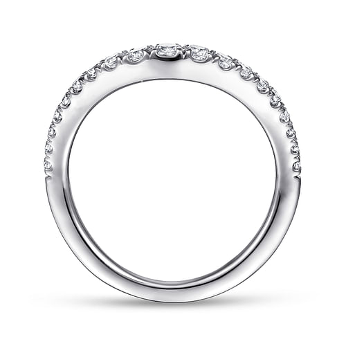 14K White Gold Matching Wedding Band