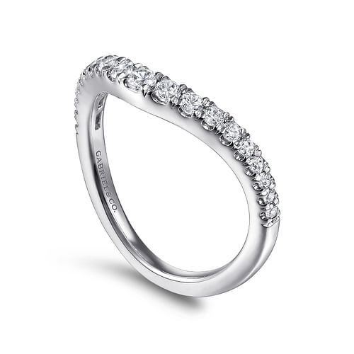14K White Gold Matching Wedding Band